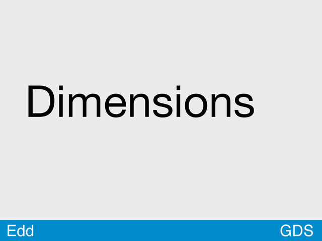GDS
Edd
Dimensions
