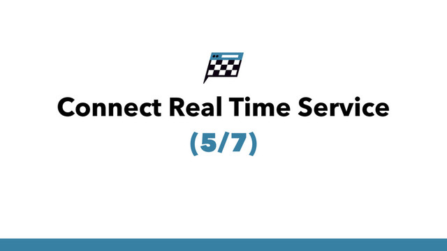 Connect Real Time Service
(5/7)
