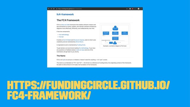https://fundingcircle.github.io/
fc4-framework/
