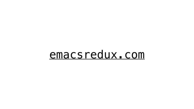 emacsredux.com
