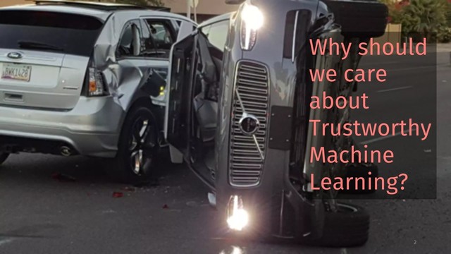 2
Why should
we care
about
Trustworthy
Machine
Learning?
