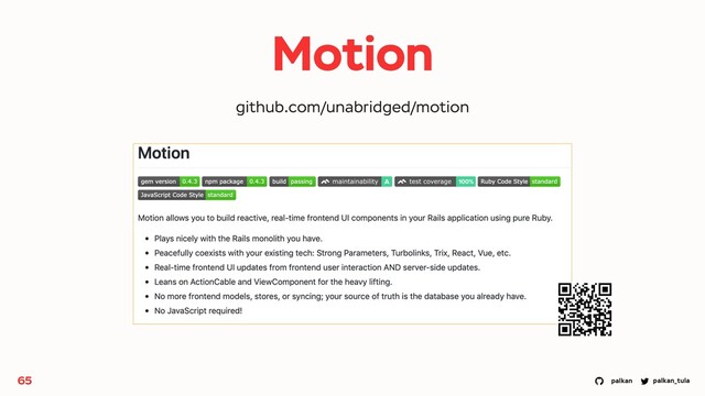 palkan_tula
palkan
Motion
65
github.com/unabridged/motion
