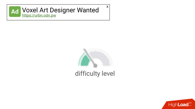 difficulty level
Ad Voxel Art Designer Wanted
https://urbn.odn.pw
x
