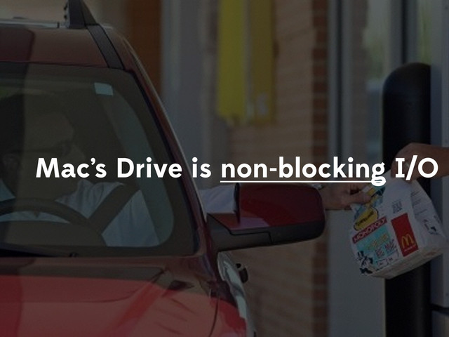 Mac’s Drive is non-blocking I/O
