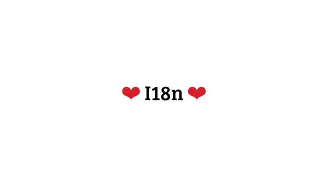 ❤ I18n ❤
