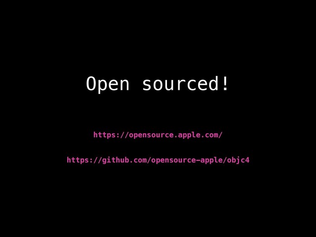 Open sourced!
https://github.com/opensource-apple/objc4
https://opensource.apple.com/
