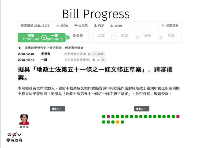 Bill Progress
