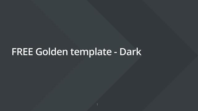 FREE Golden template - Dark
