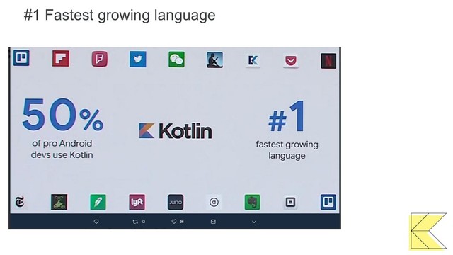 #1 Fastest growing language
