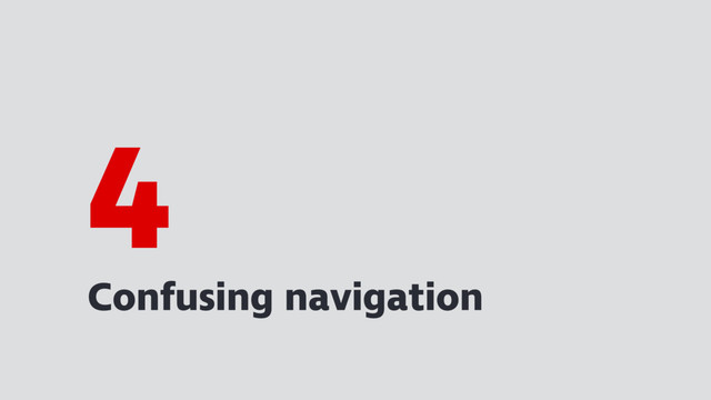 Confusing navigation
4
