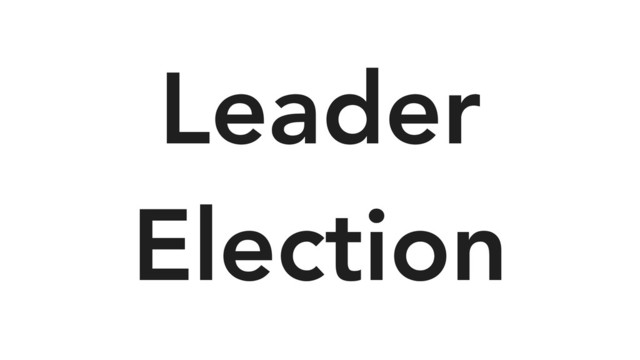 Leader
Election
