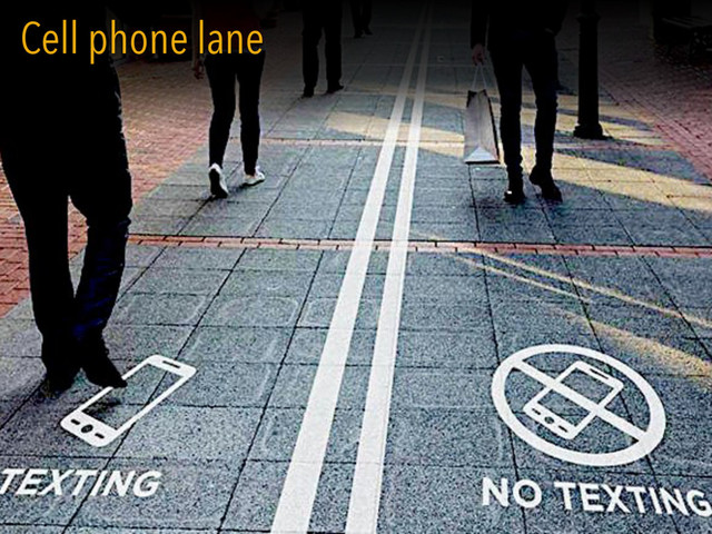 BUSTARD
Cell phone lane
