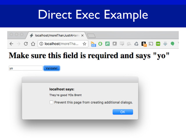Direct Exec Example

