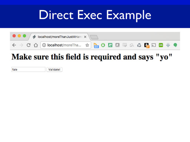 Direct Exec Example
