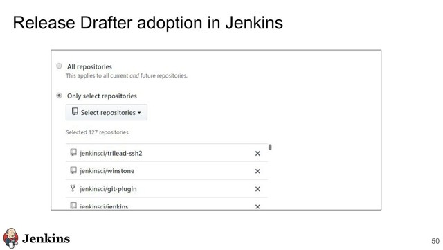 Release Drafter adoption in Jenkins
50
