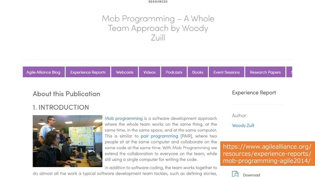 https://www.agilealliance.org/
resources/experience-reports/
mob-programming-agile2014/
