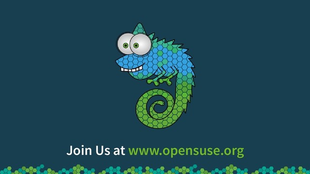 Join Us at www.opensuse.org
