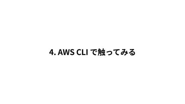 4. AWS CLI
