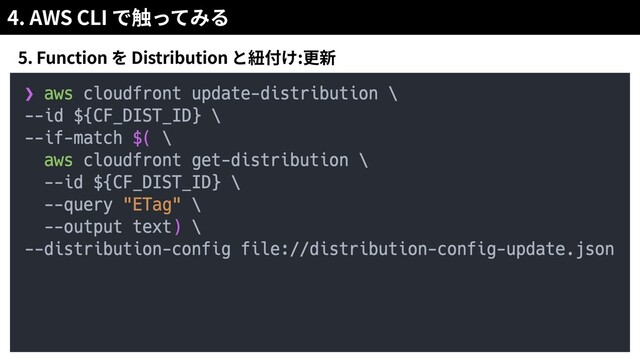 4. AWS CLI
5. Function Distribution :
