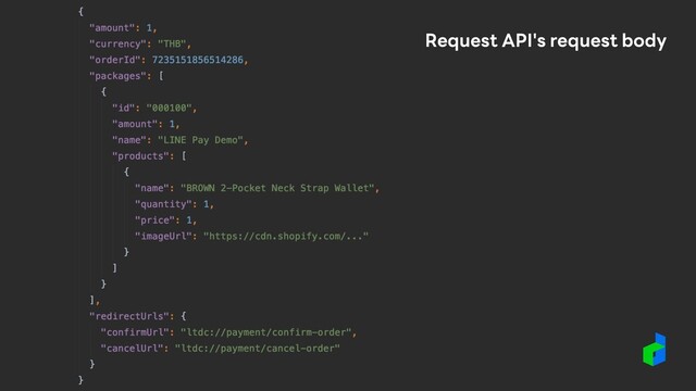 Request API's request body
