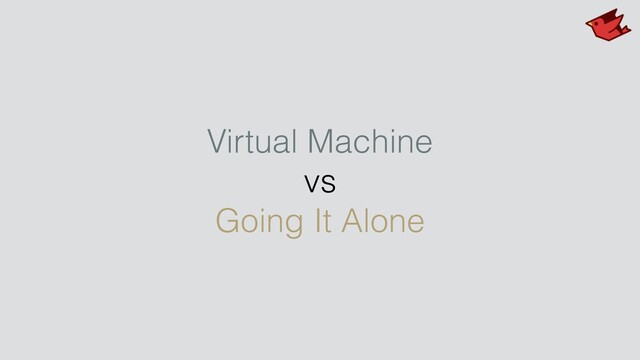 Virtual Machine
vs
Going It Alone
