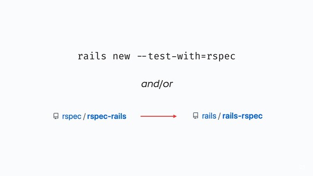 27
rails new --test-with=rspec
and/or
