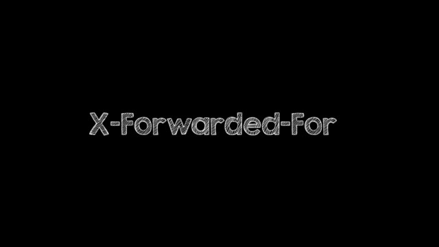 X-Forwarded-For
