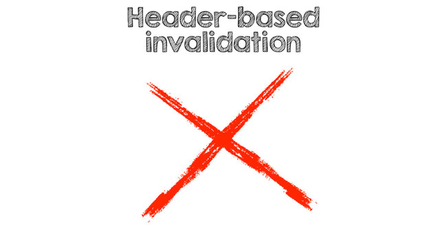Header-based
invalidation
