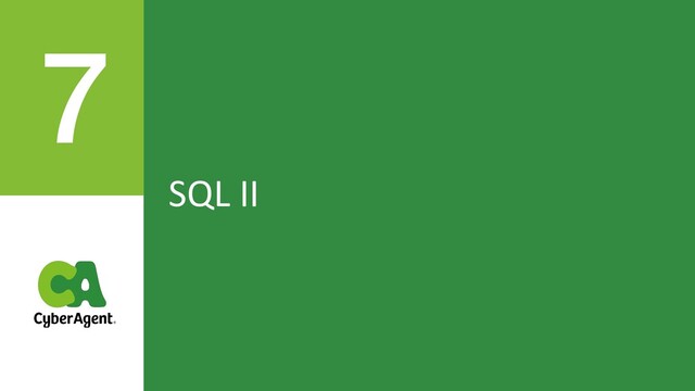 SQL II
