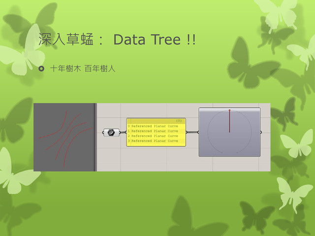 深入草蜢： Data Tree !!
 十年樹木 百年樹人
