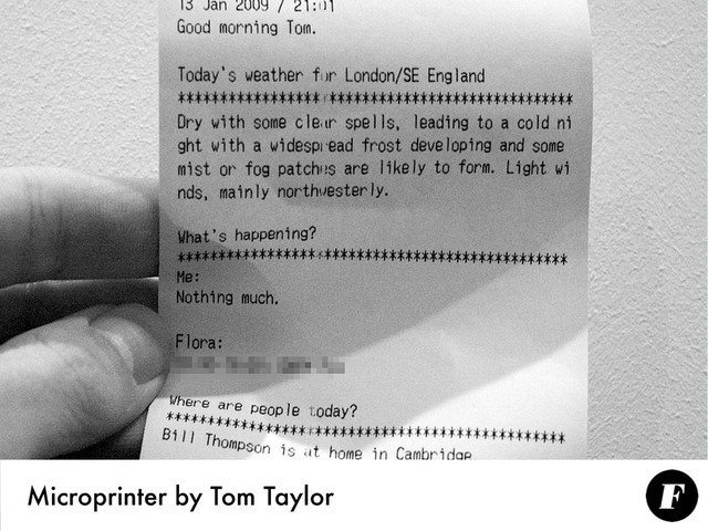 Microprinter by Tom Taylor
