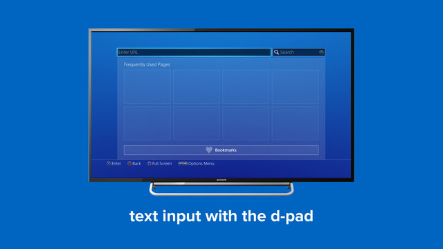 text input with the d-pad
