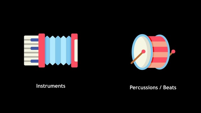 Percussions / Beats
Instruments
