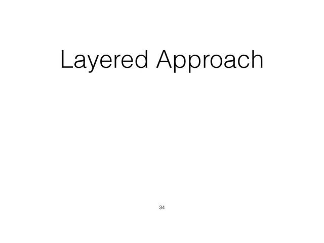 Layered Approach
34
