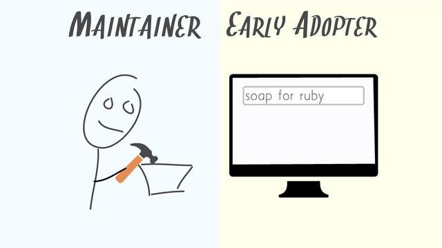 MAINTAINER EARLY ADOPTER
soap for ruby
