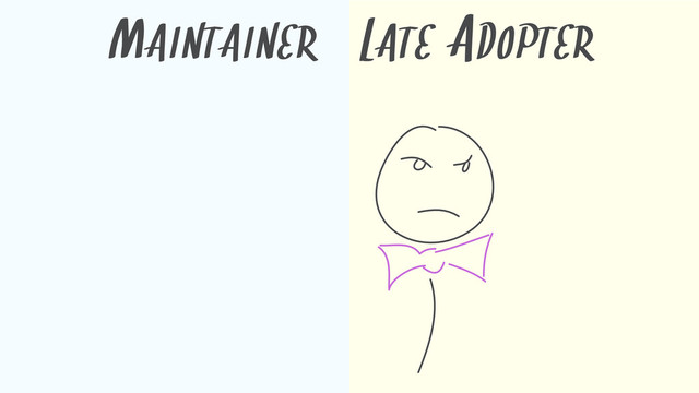 MAINTAINER LATE ADOPTER
