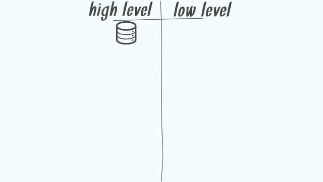 high level low level
