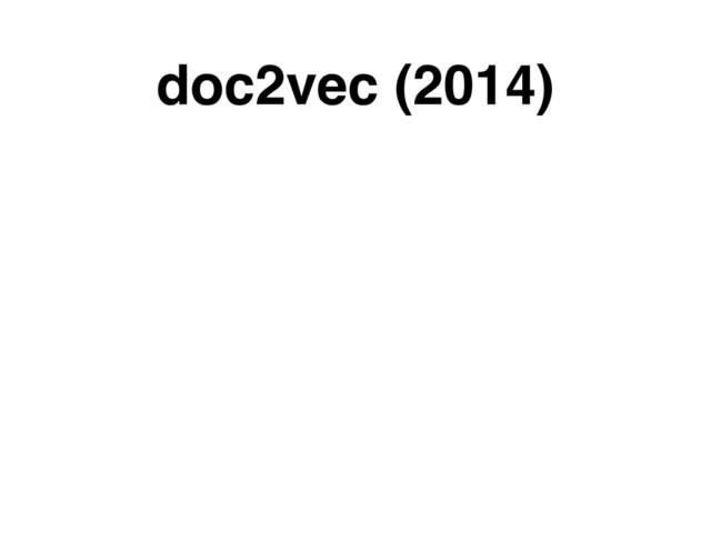 doc2vec (2014)
