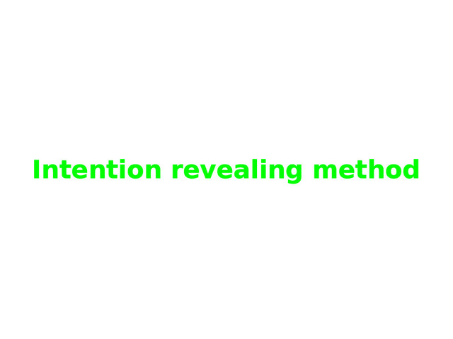 Intention revealing method
