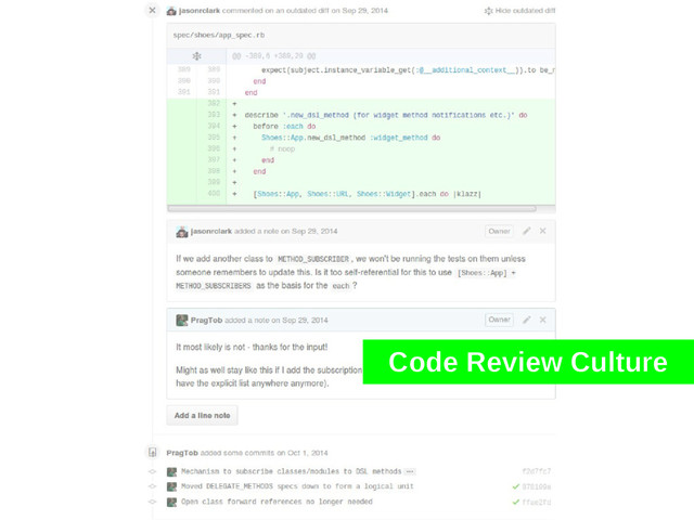 Code Review Culture
