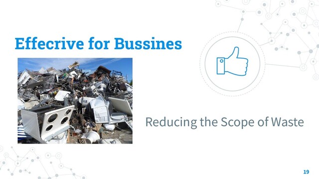 Effecrive for Bussines
Reducing the Scope of Waste
19
