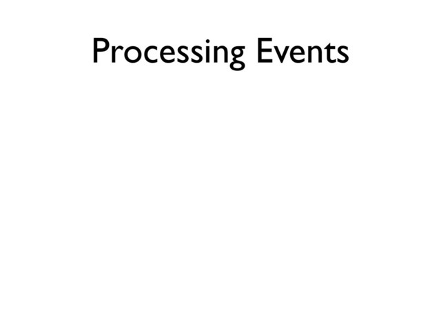 Processing Events
