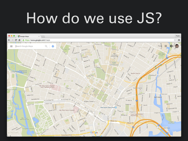 How do we use JS?
