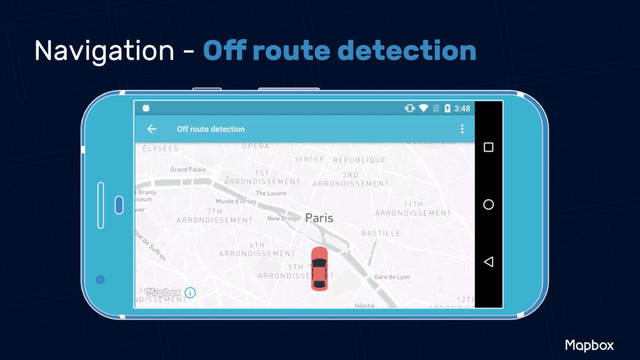 Navigation - Oﬀ route detection
