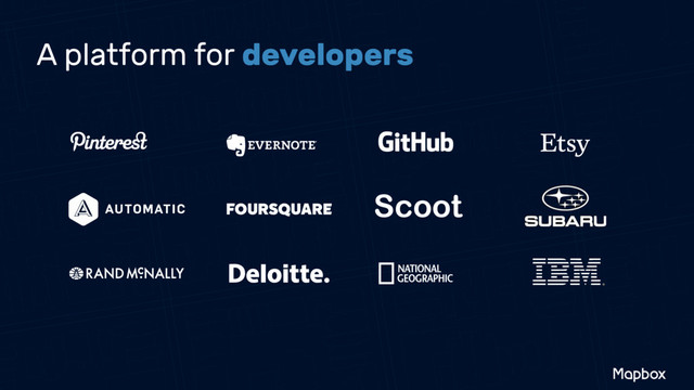 A platform for developers
