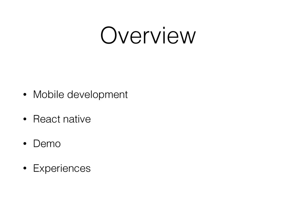 React Native Experience - Speaker Deck