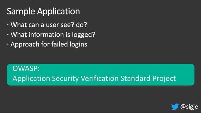 OWASP:
Application Security Verification Standard Project
