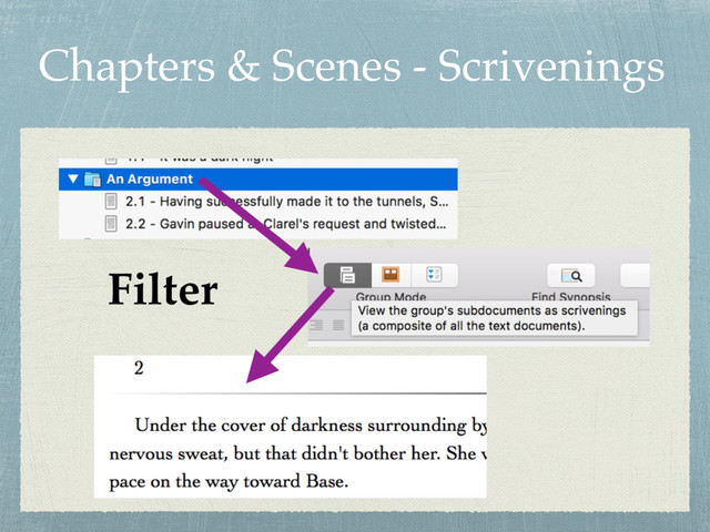 Chapters & Scenes - Scrivenings
Filter
