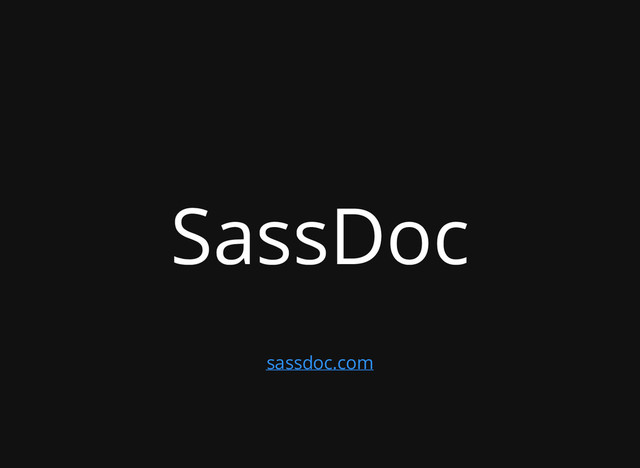 SassDoc
sassdoc.com
