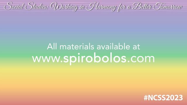 All materials available at
www.spirobolos.com
